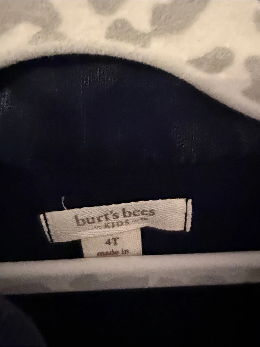 Burt's Bees Baby Navy Quarter-Zip Hoodie